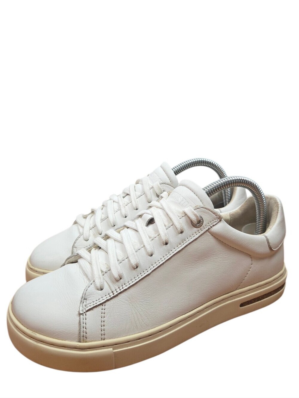 Birkenstock Bend Low Leather Sneakers White Size 38 Women's Casual Boho Feminine